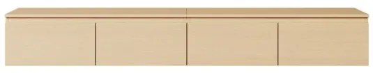 Mobile TV Sospeso 200 cm 4 Ante A Ribalta Rovere Lindberg Lume