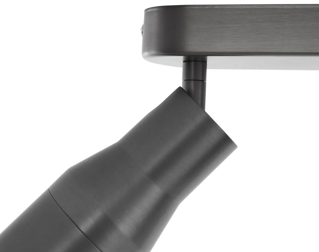 Faretto da soffitto rotondo colore canna di fucile GU10 50 mm 3 luci - Stanley