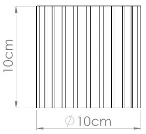 Sollux SL.1809 - Faretto AURA 1xGU10/10W/230V 10 cm blu