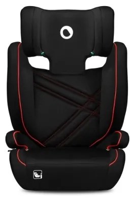 Lionelo - Seggiolino auto HUGO i-Dimensioni 100-150 cm nero/rosso