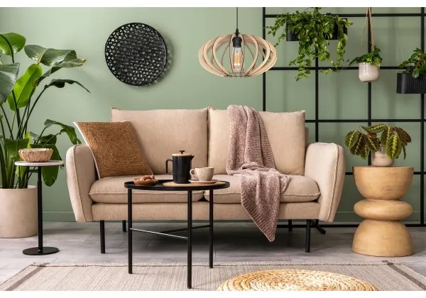 Lampadario a sospensione con filo EARTH 1xE27/60W/230V nero/beige