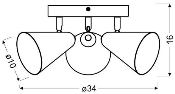 Faretto AMOR 3xE14/40W/230V rosa