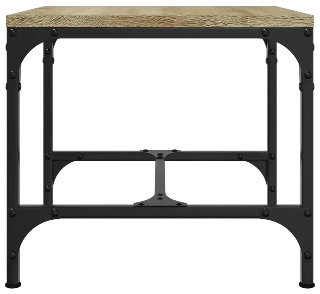 Tavolino da salotto rovere sonoma 50x50x35 cm legno multistrato