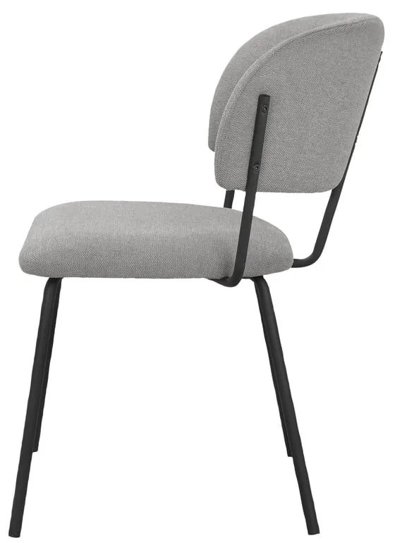 Set di sedie da pranzo grigie 2 pz Claudia - Støraa