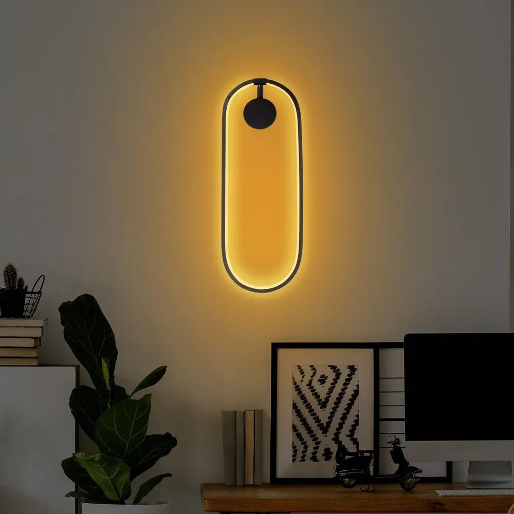 Lampada da parete a LED nera Can - Opviq lights