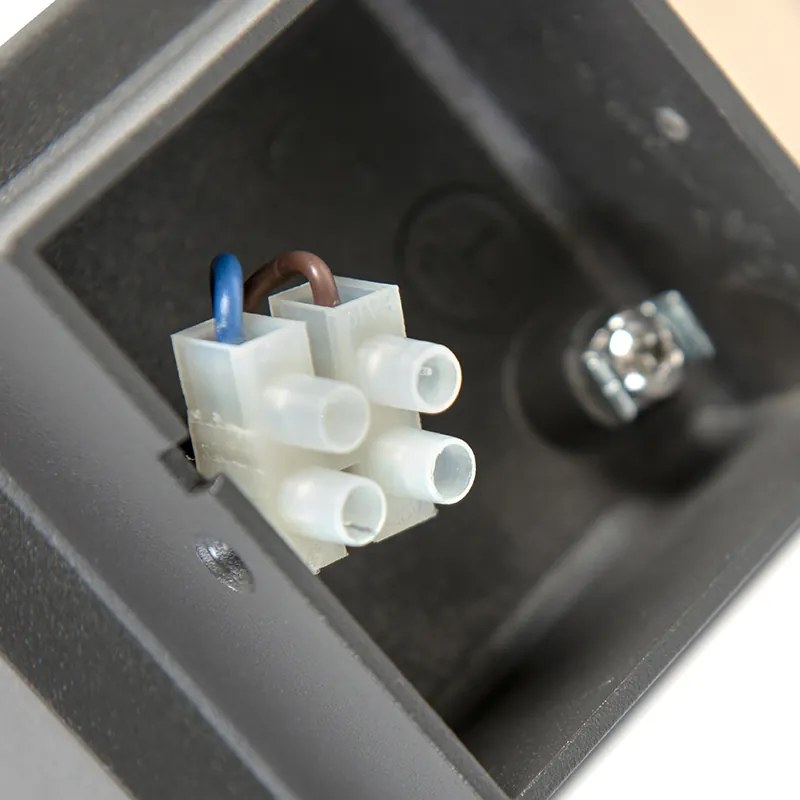 Lampada da parete per esterni moderna antracite Danimarca IP44