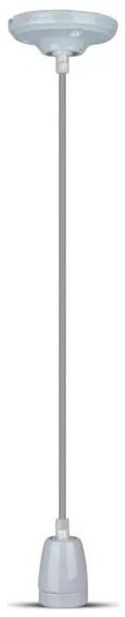 Cavo di alimentazione 1xE27/60W/230V grigio/porcellana