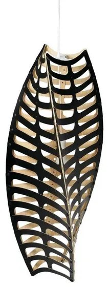 Toru Lampada a Sospensione Medium 1 Side Black - David Trubridge