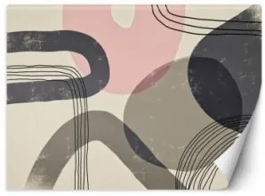 Carta Da Parati, Astratto Boho 150x105 Effetto Liscio Fliselina TNT