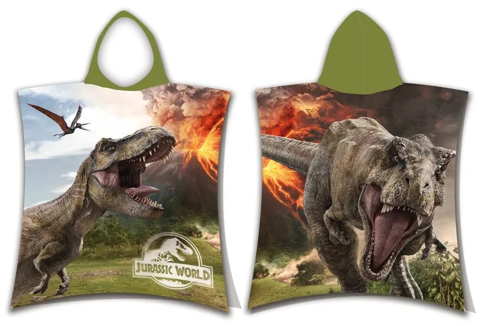 Poncho per bambini in cotone 3-8 anni Jurassic World "Volcano" – Jerry Fabrics