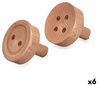 Grucce Marrone Legno Tasti Set 2 Pezzi (6 Unità)