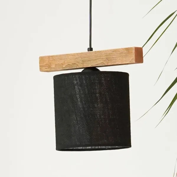 Brilagi - Lampadario a sospensione con filo FOREST 1xE27/15W/230V pino/nero