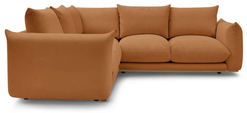 Divano angolare arancione Ernest – Bobochic Paris