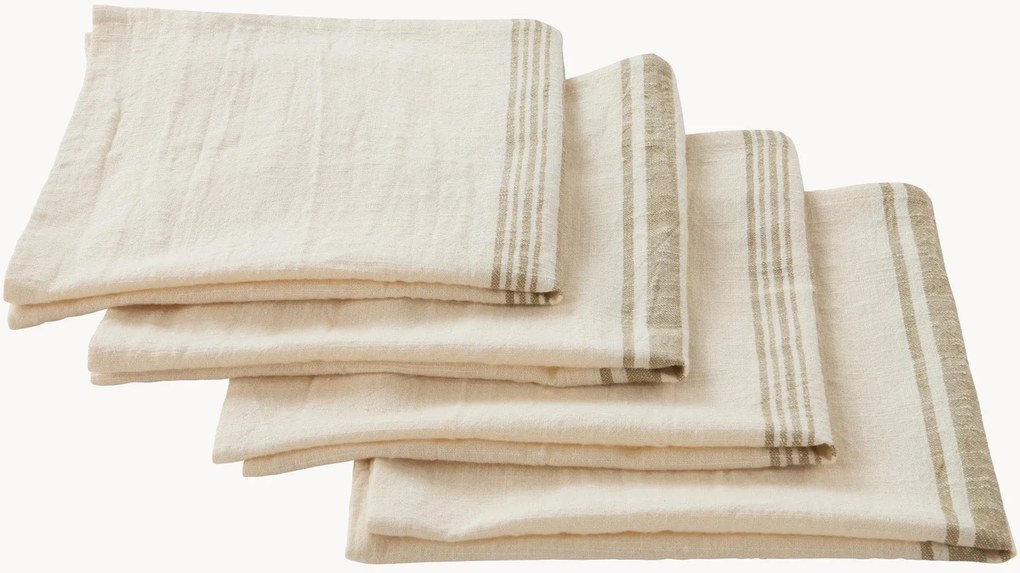 Set di 4 tovaglioli in cotone Dagmar