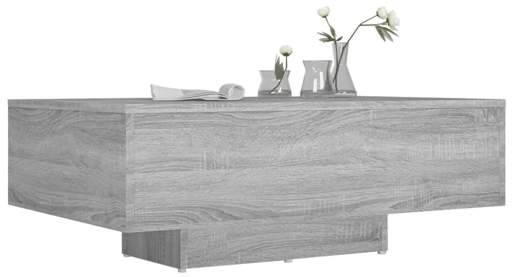 Tavolino da salotto grigio sonoma 85x55x31 cm legno multistrato