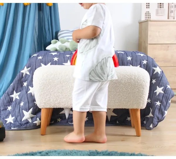 Pouf PIXI 32x61 cm bianco