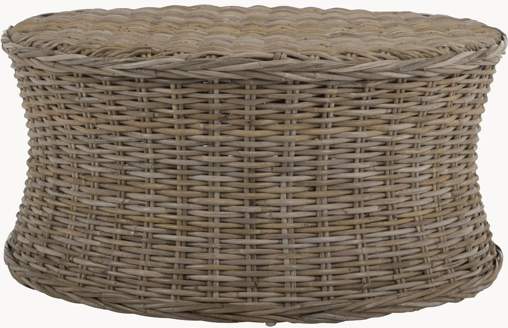 Tavolino rotondo da salotto in rattan Ruxton