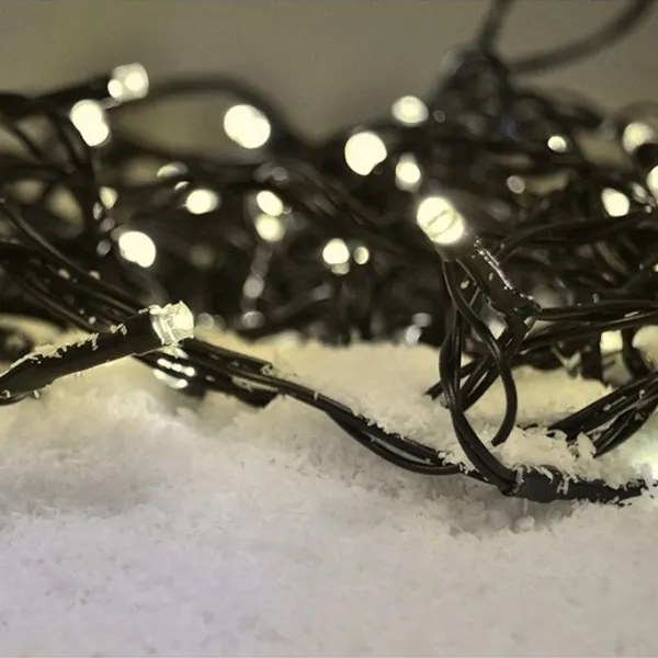 Brilagi - Catena luminosa LED per esterni 100 LED/8 funzioni 13 m IP44 bianco caldo