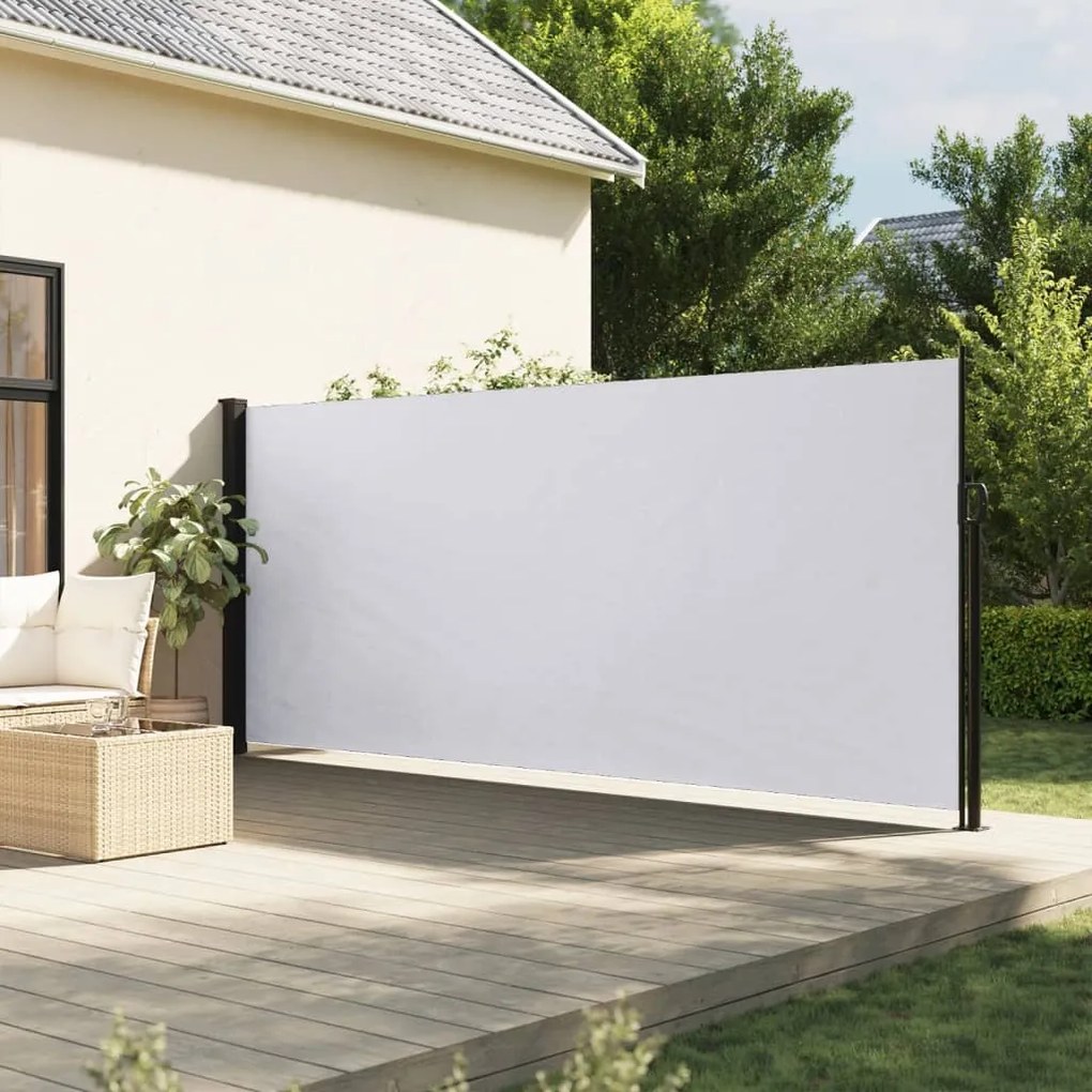 Tenda Da Sole Laterale Retrattile Bianco 180x500 Cm /
