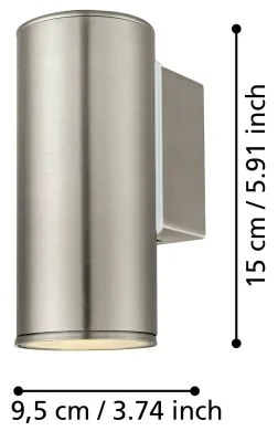 Eglo 94106 - Illuminazione LED da esterno RIGA 1xGU10/3W/230V