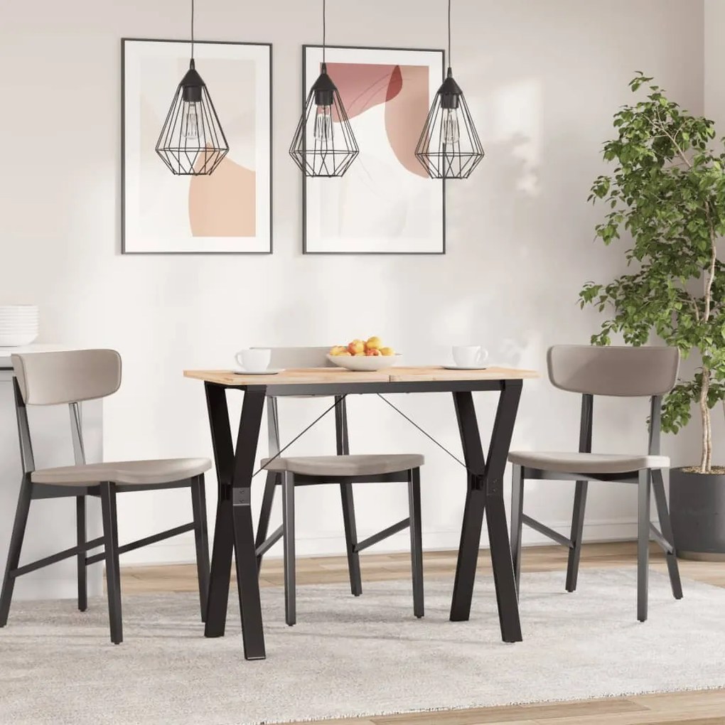 Telaio gambe a y per tavolo da pranzo 80x40x73 cm in ghisa