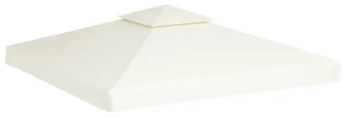 Telo di Ricambio per Gazebo 310g/m² Bianco Crema 3x3m