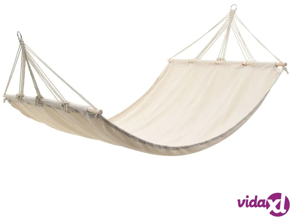 vidaXL Amaca con asta 210 x 150 cm crema