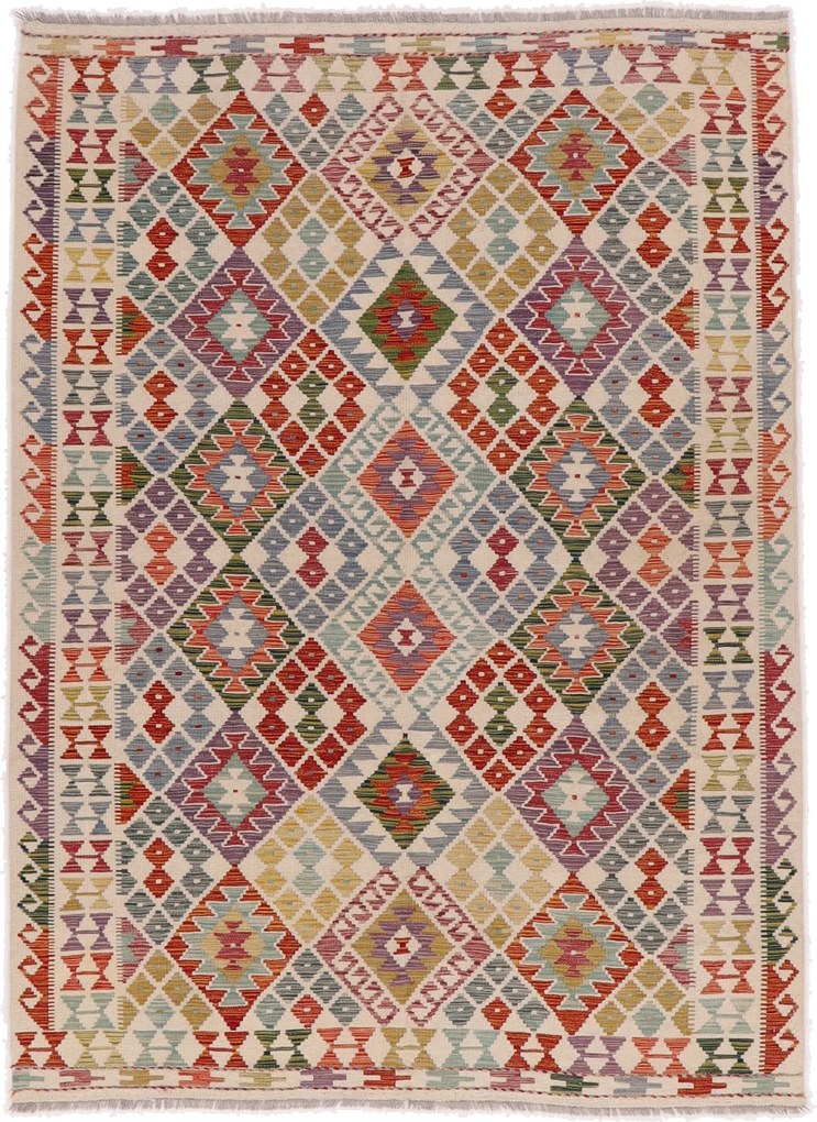 Kilim Tappeto 240x180 (Afghanistan) Tessuto A Mano