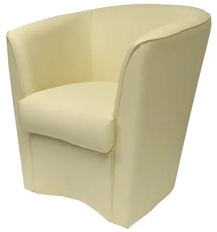 Poltrona poltroncina VALENTINA in ecopelle in tinta unita BEIGE