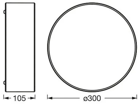 Osram - Plafoniera ORBIS PARIS 1xE27/25W/230V Ø 30 cm marrone