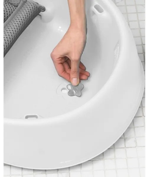 Skip Hop - Vaschetta per bambini MOBY 3 con supporto ergonomico bianca