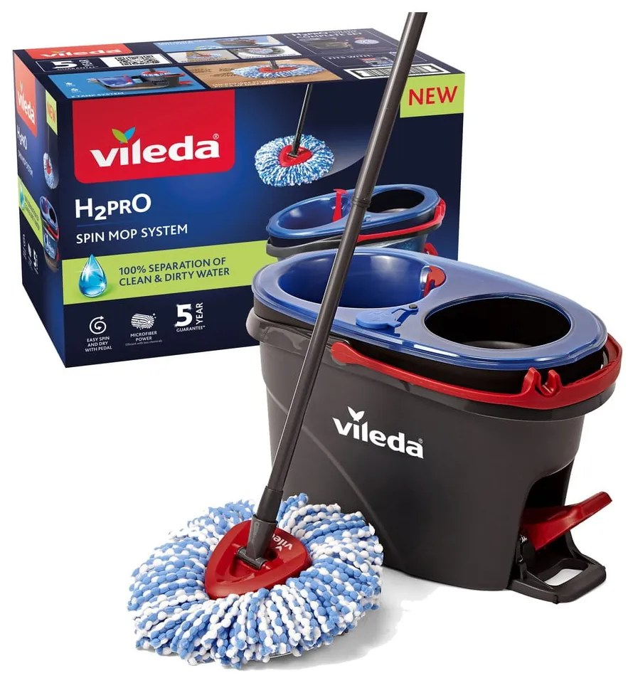 Mop con secchio e panno rotante H2PrO – Vileda