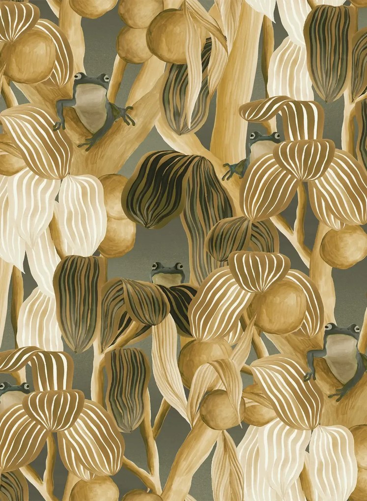 Arte International Carta da parati Les Grenouilles De Chavroches - Woodwork