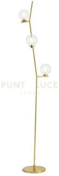 Camely lampada da terra 3 luci oro spazzolato attacco g9 d.12cm in ...