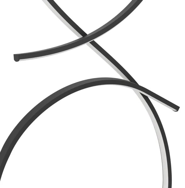 Eglo 901271 - Lampada LED da terra SERPINS LED/20W/230V 3000K nero