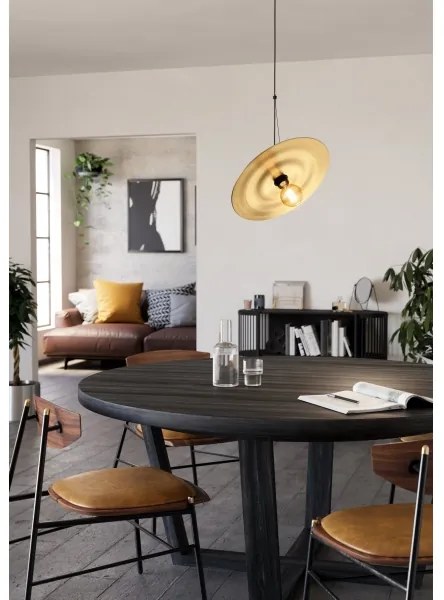 Eglo 44029 - Lampadario a sospensione con filo LINTMILL 1xE27/40W/230V oro