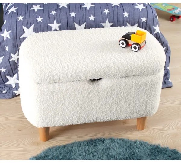 Pouf PIXI 37x61 cm bianco