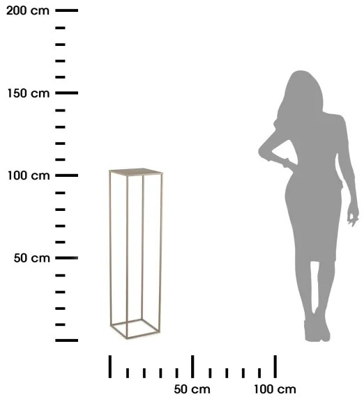 Portafiori 100x24 cm beige