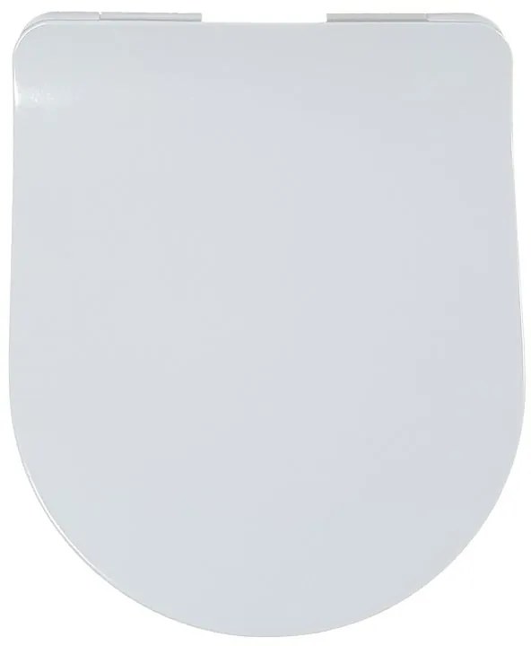 Coperchio per bidet FLO a d dedicato per serie sanitari con chiusura rallentata sganciabile in resina bianco matt