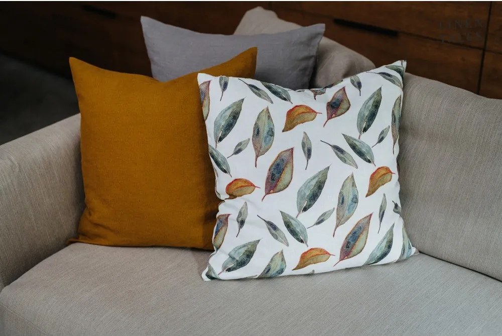 Federa di lino 40x40 cm Golden Fall - Linen Tales