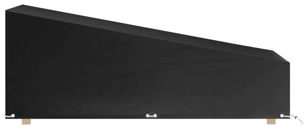 Copertura per sdraio 12 occhielli 205x75x40/70cm in polietilene