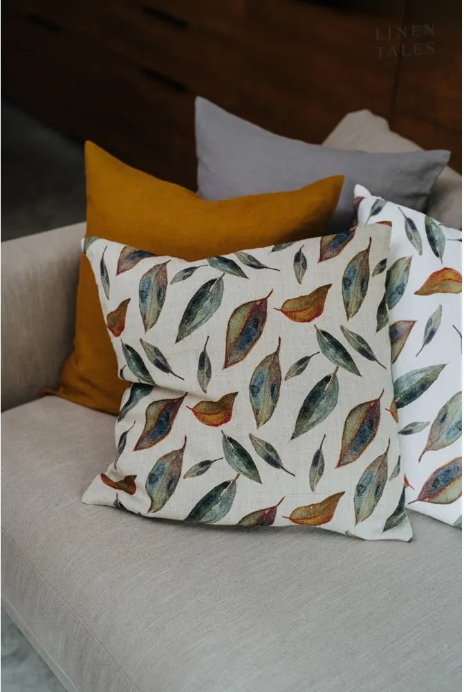 Federa di lino 40x40 cm Golden Fall - Linen Tales