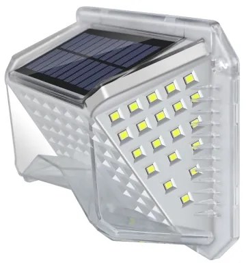 Brilagi-LED lampada solare da parete WALLIE LED/4W/5,5V argento con sensore