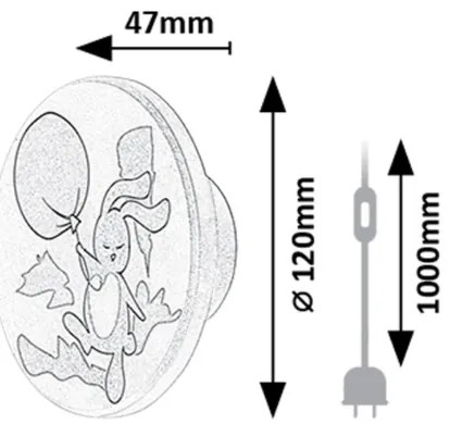 Rabalux 71100 - Applique a LED HOPPLY LED/9W/230V 3000/4000/6500K