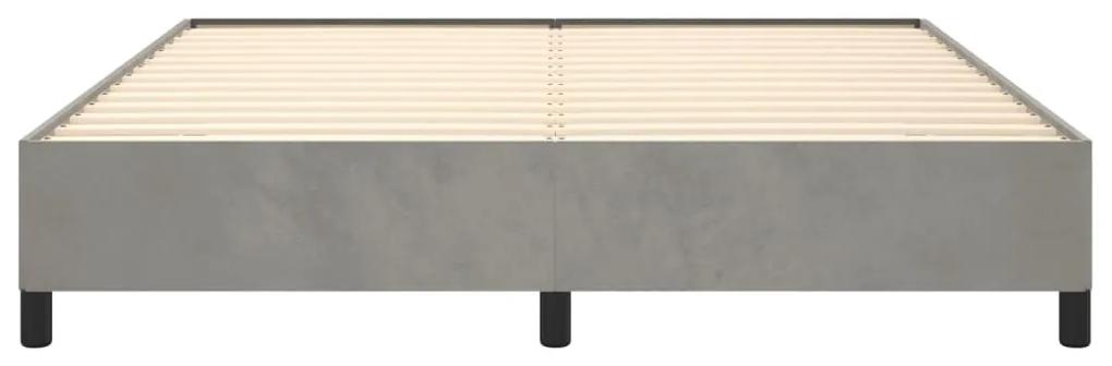 Giroletto grigio chiaro 180x200 cm in velluto