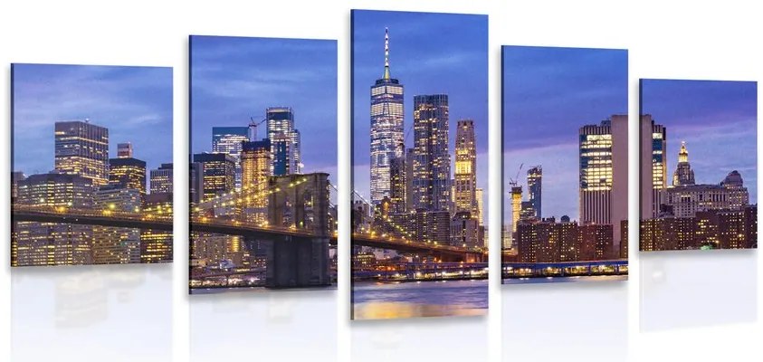 Quadri 5 pezzi – Ponte di Brooklyn