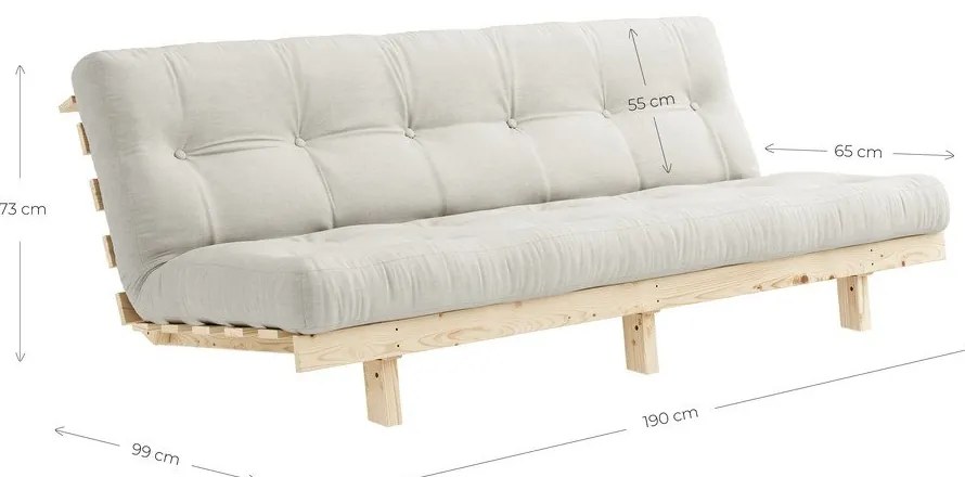 Divano variabile Grigio scuro Lean Raw - Karup Design