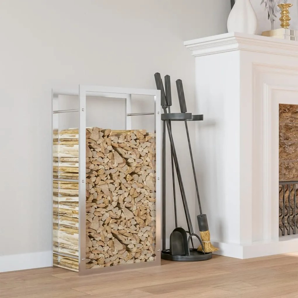 Portalegna 80x28x154 Cm İn Acciaio Inossidabile /