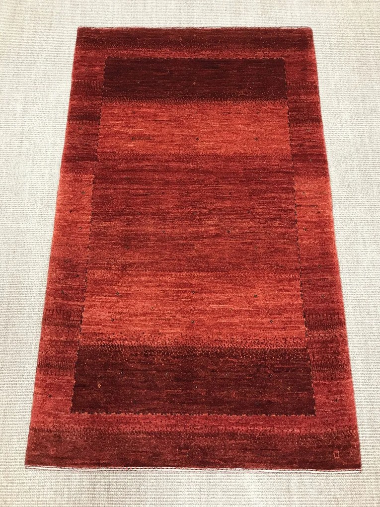 Loribaft Tappeto 90 x 140 Rosso (Iran) Annodato A Mano