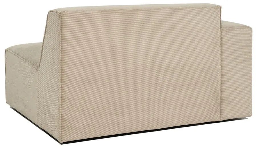 Modulo divano in velluto a coste beige (angolo sinistro) Sting - Scandic